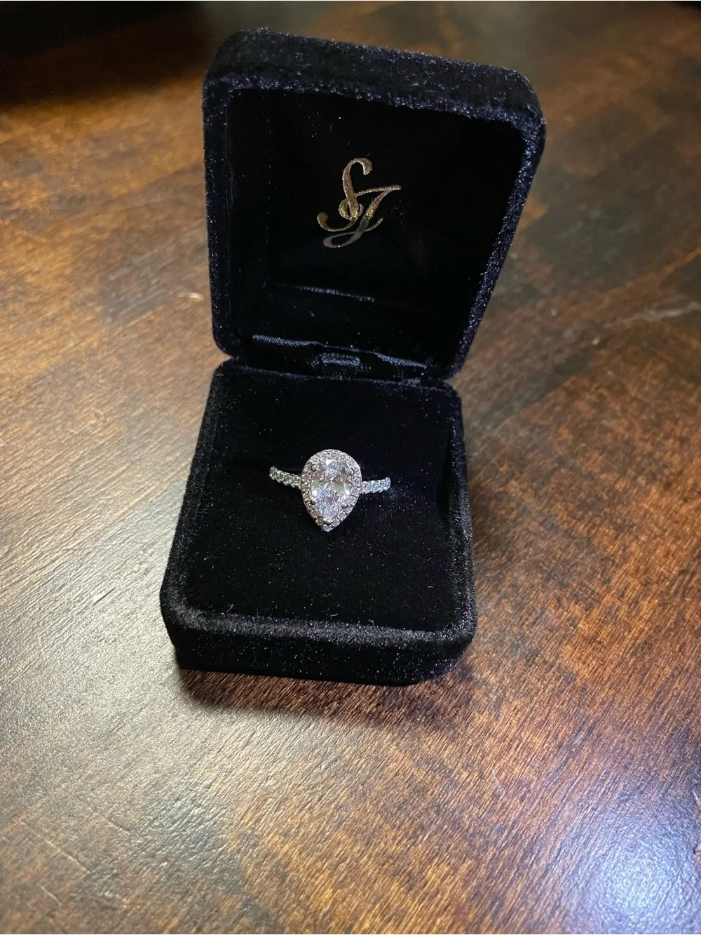 White Gold Halo Diamond Engagement Ring with Pave Band